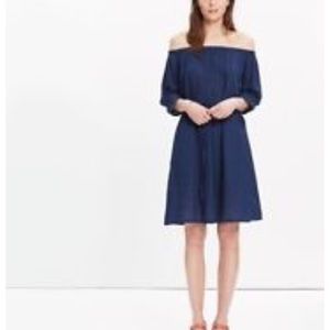Madewell off the shoulder swing dress